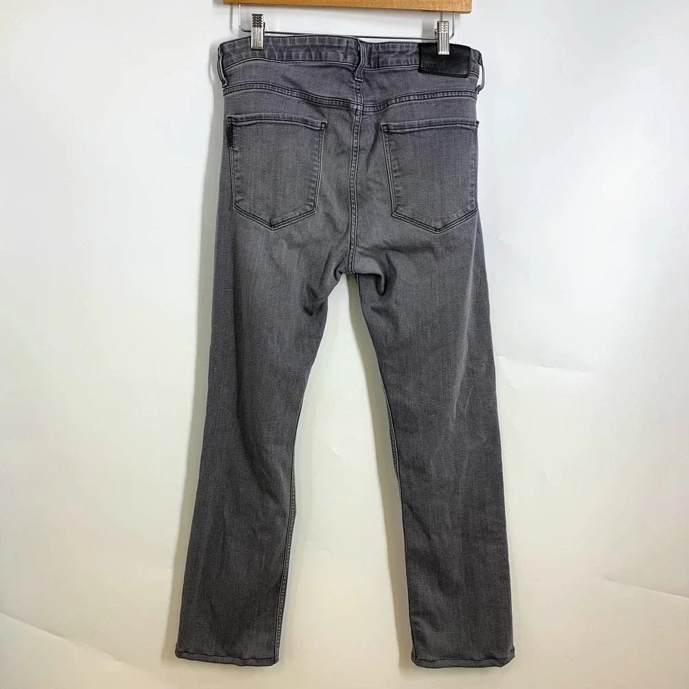 PAIGE Federal Men's 32 Gray Straight Leg Stretch‎ Jeans Made in USA